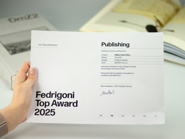Dějiny města Zlína oceněny v soutěži Fedrigoni Top Award 2025